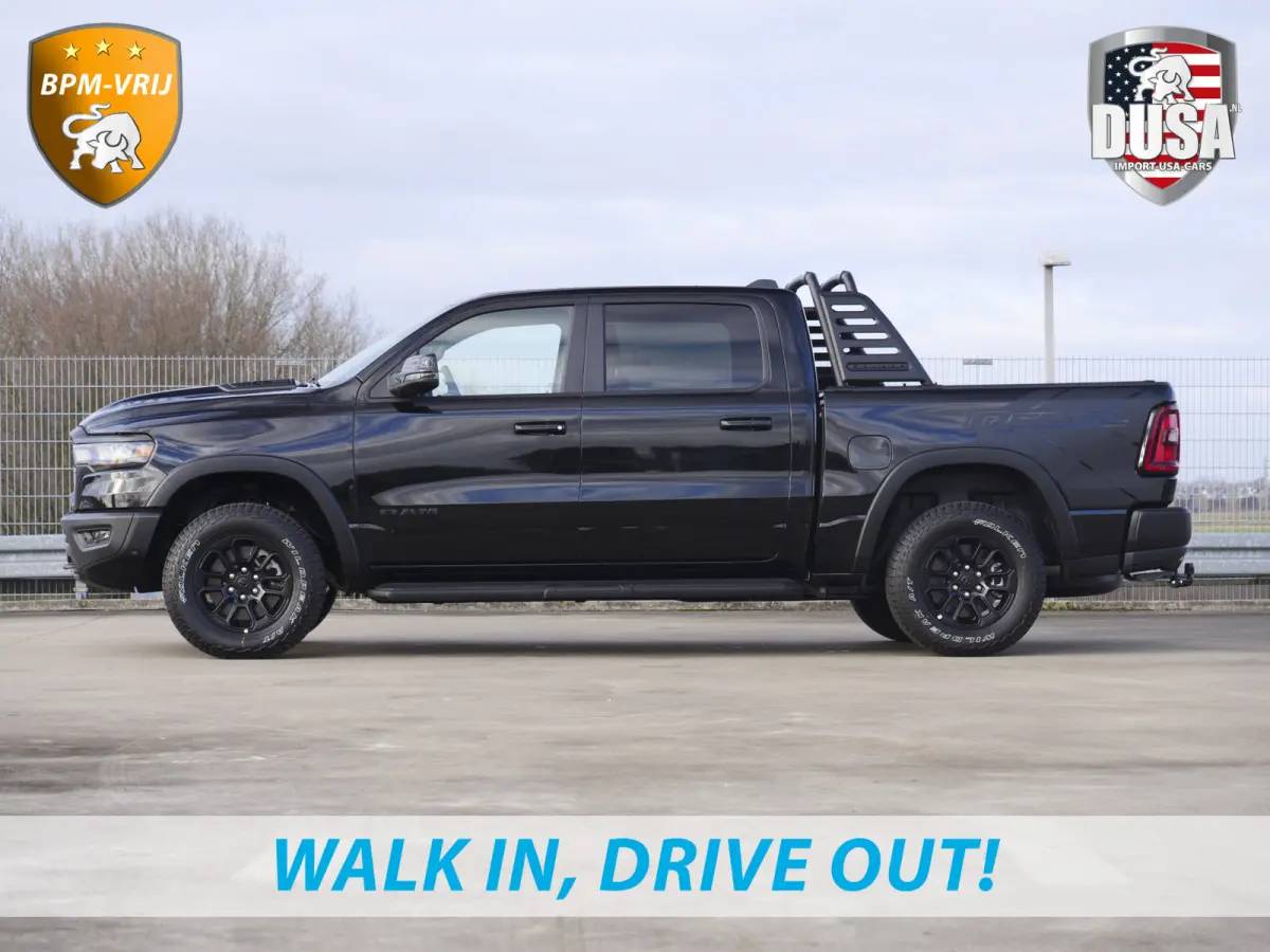| 1500 | Rebel | Premium | 4x4 | Crew Cab | 3.0L Twin-turbo I6 | BPM-VRIJ 14,4 inch Touchscreen | Panorama | Harman Kardon | Getoonde accessoires zijn verkrijgbaar tegen meerprijs