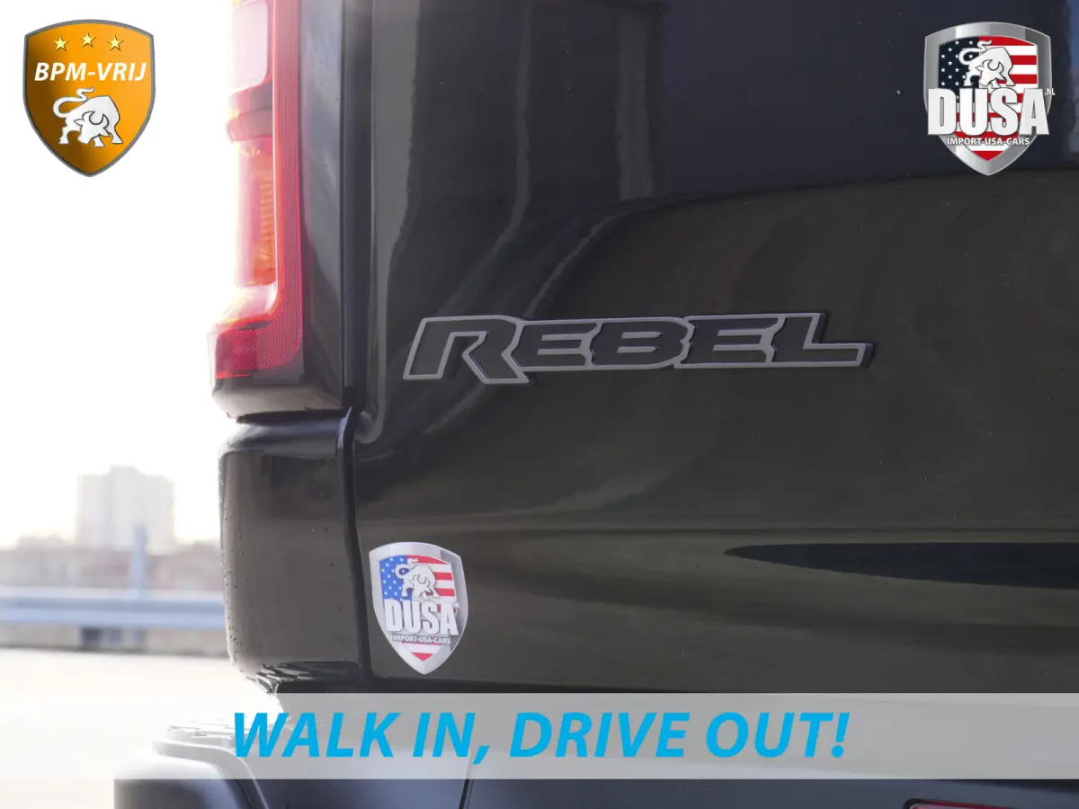 | 1500 | Rebel | Premium | 4x4 | Crew Cab | 3.0L Twin-turbo I6 | BPM-VRIJ 14,4 inch Touchscreen | Panorama | Harman Kardon | Getoonde accessoires zijn verkrijgbaar tegen meerprijs
