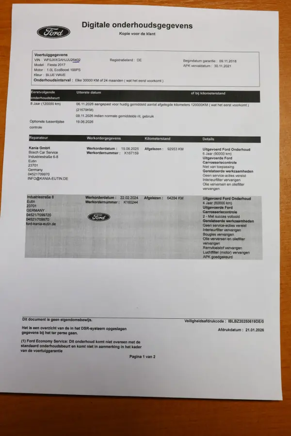 1.0 EcoBoost Titanium NAVI Automaat Camera PDC 4 x OP VOORRAAD Ass.