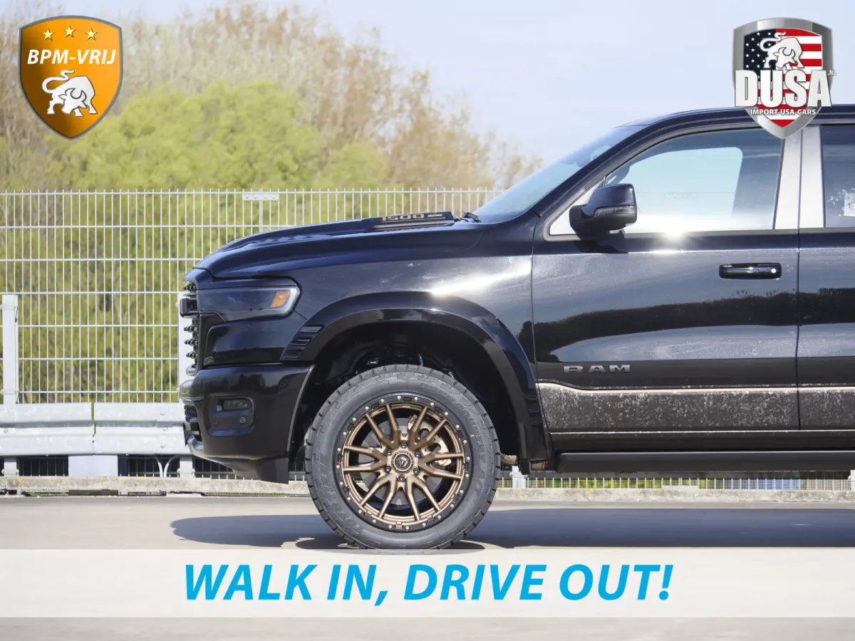 | 1500 | Limited | 3.0L Twin-Turbo I6 | High Output | BPM-VRIJ Passenger Display | 14,4 Touch Screen | LPG | RAMBOX Getoonde accessoires zijn verkrijgbaar tegen meerprijs