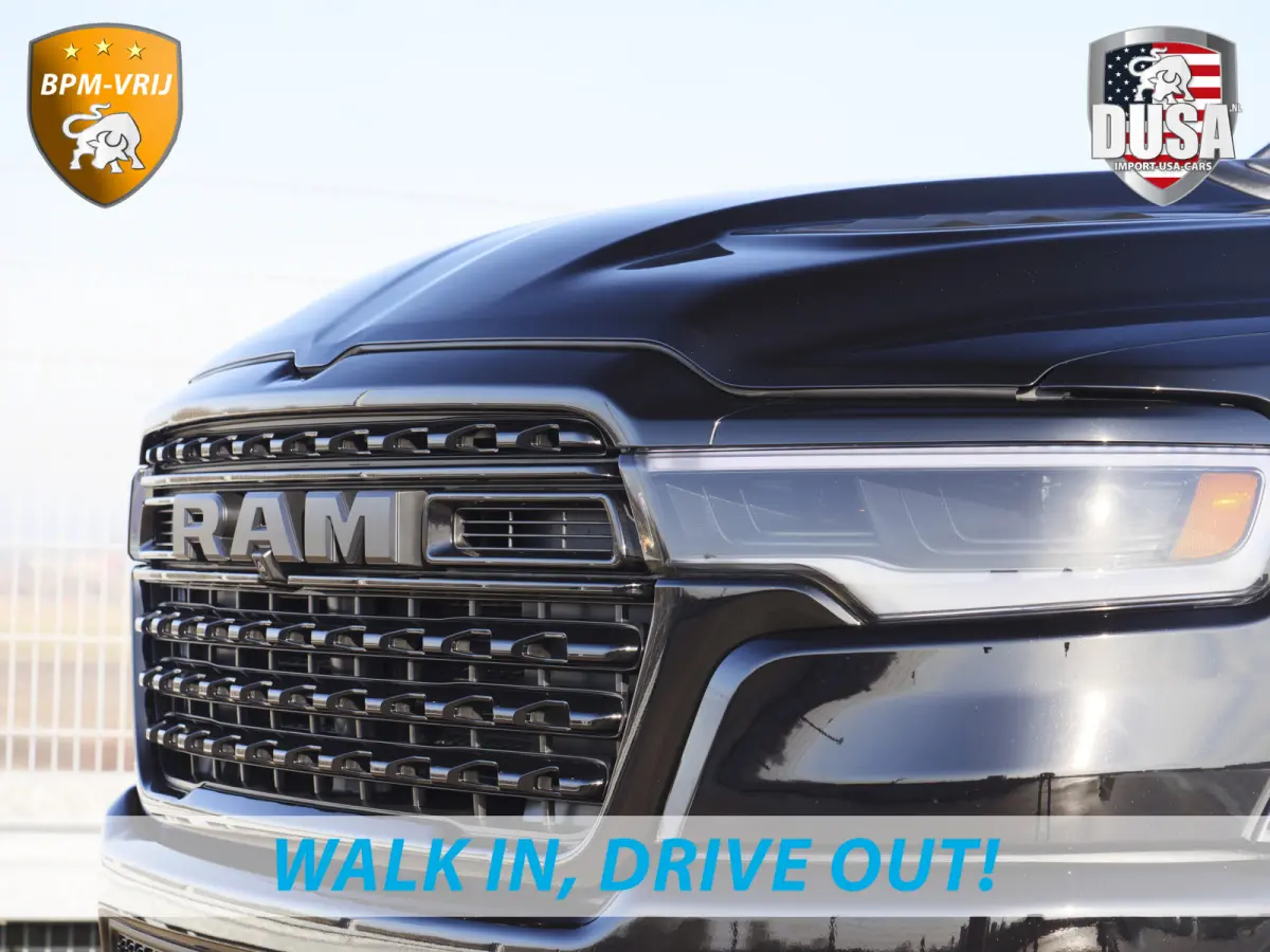 | 1500 | Limited | Night | 3.0L Twin-Turbo I6 | High Output | BPM-VRIJ Passenger Display | 14,4 Touch Screen | Harman Kardon | RAMBOX Getoonde accessoires zijn verkrijgbaar tegen meerprijs
