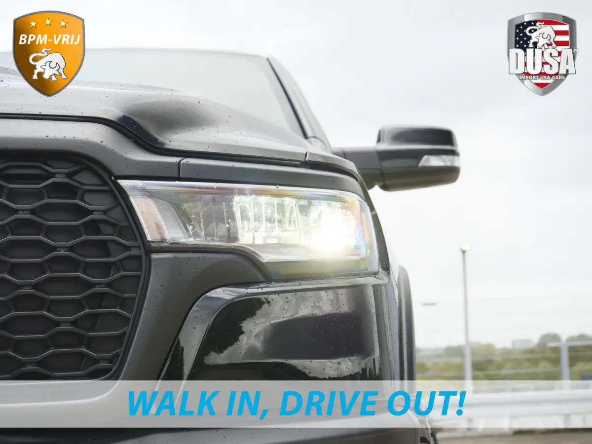 | 1500 | Rebel | Night | 4x4 | Crew Cab | 3.0L Twin-turbo I6 | BPM-VRIJ Pano | Harman Kardon | Leder interieur Getoonde accessoires zijn verkrijgbaar tegen meerprijs