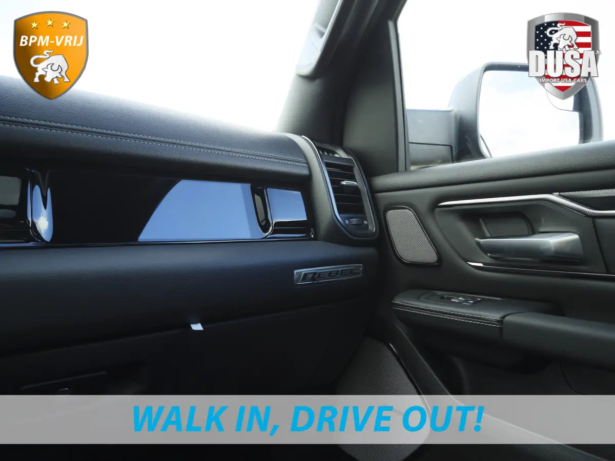 | 1500 | Rebel | Night | 4x4 | Crew Cab | 3.0L Twin-turbo I6 | BPM-VRIJ Pano | Harman Kardon | Leder interieur Getoonde accessoires zijn verkrijgbaar tegen meerprijs