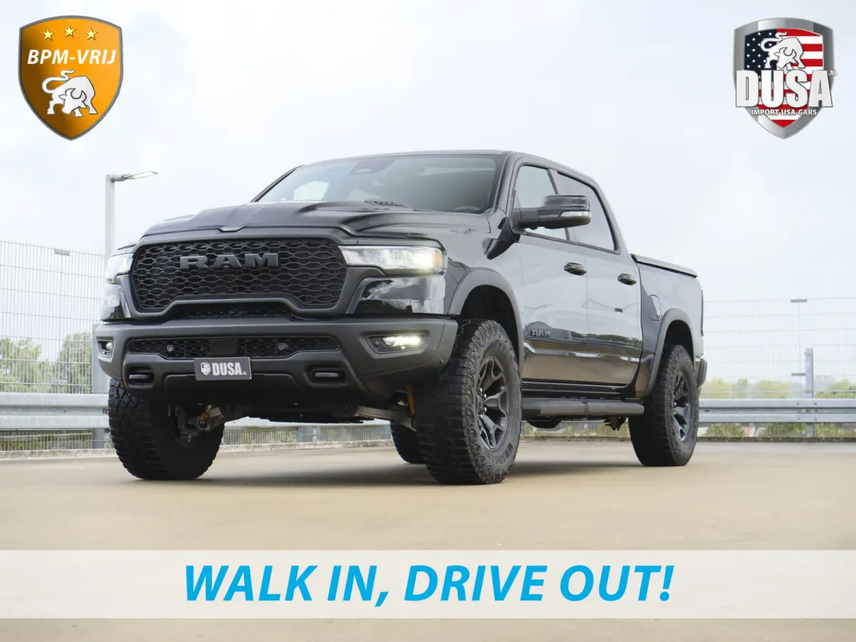 | 1500 | Rebel | Night | 4x4 | Crew Cab | 3.0L Twin-turbo I6 | BPM-VRIJ Pano | Harman Kardon | Leder interieur Getoonde accessoires zijn verkrijgbaar tegen meerprijs