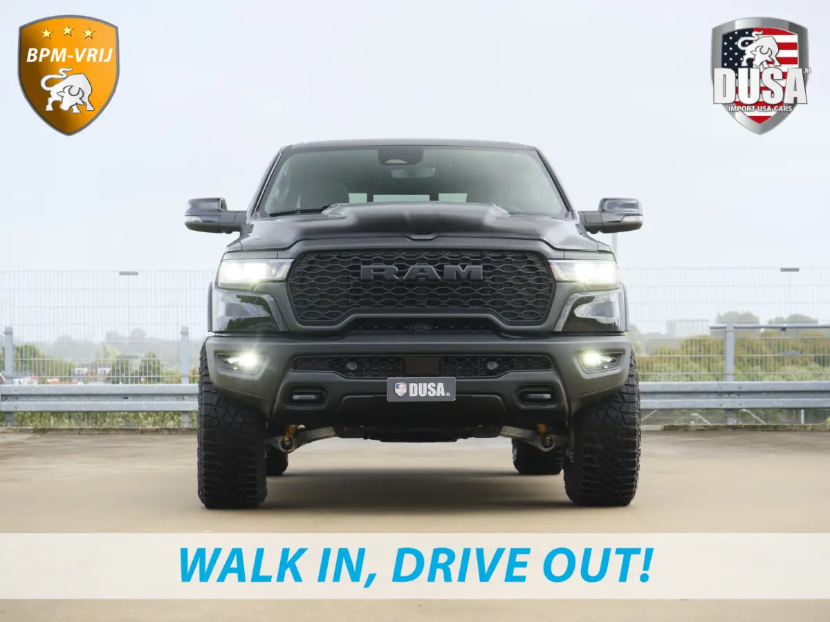 | 1500 | Rebel | Night | 4x4 | Crew Cab | 3.0L Twin-turbo I6 | BPM-VRIJ Pano | Harman Kardon | Leder interieur Getoonde accessoires zijn verkrijgbaar tegen meerprijs