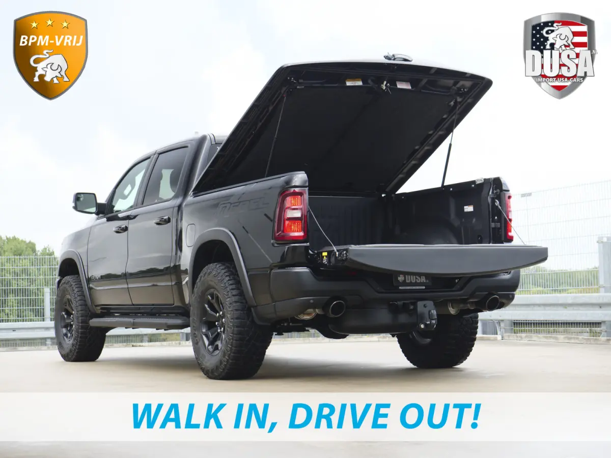 | 1500 | Rebel | Night | 4x4 | Crew Cab | 3.0L Twin-turbo I6 | BPM-VRIJ Pano | Harman Kardon | Leder interieur Getoonde accessoires zijn verkrijgbaar tegen meerprijs