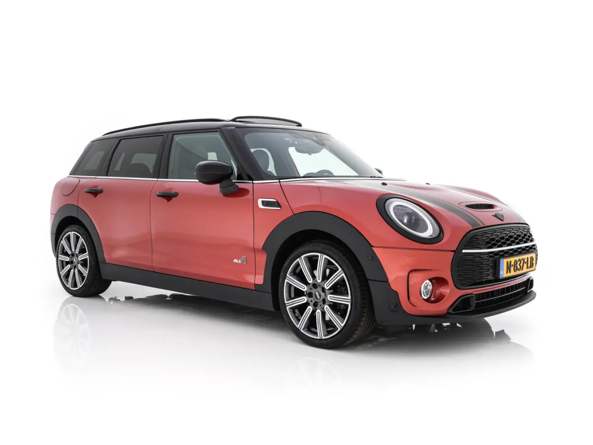 Mini 2.0 Cooper S ALL4 Premier Plus JCW (INCL-BTW) Aut * PANO | LEATHER | FULL-LED | HEATED-SPORTSEATS | DIGI-COCKPIT | AMBIENT-LIGHT | PRIVACY-GLASS | HEAD-UP | PDC | CAMERA | DAB  | KEYLES