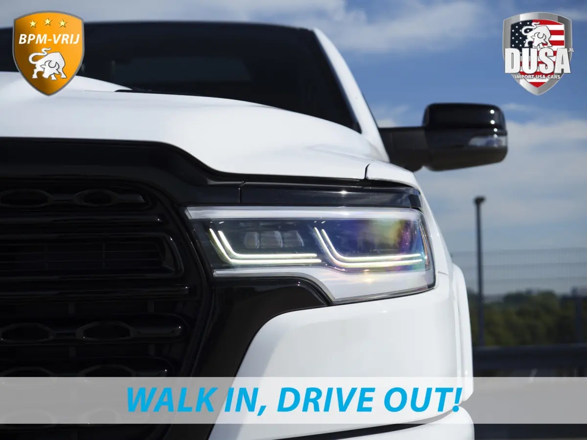| 1500 | Limited | Night | 3.0L Twin-Turbo I6 | High Output | Passenger Display | 14,4 Touch Screen | Harman Kardon | RAMBOX Getoonde accessoires zijn verkrijgbaar tegen meerprijs