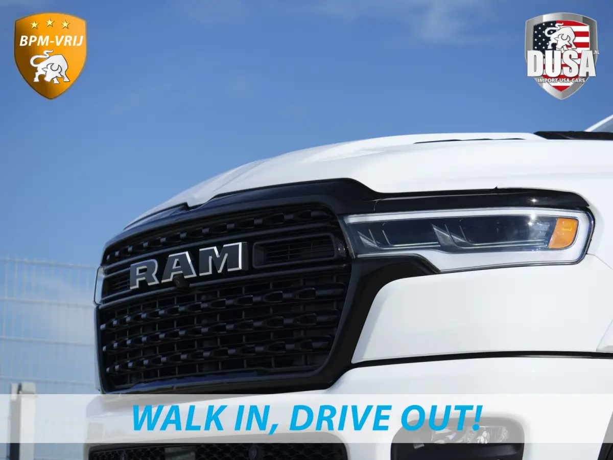 | 1500 | Limited | Night | 3.0L Twin-Turbo I6 | High Output | Passenger Display | 14,4 Touch Screen | Harman Kardon | RAMBOX Getoonde accessoires zijn verkrijgbaar tegen meerprijs