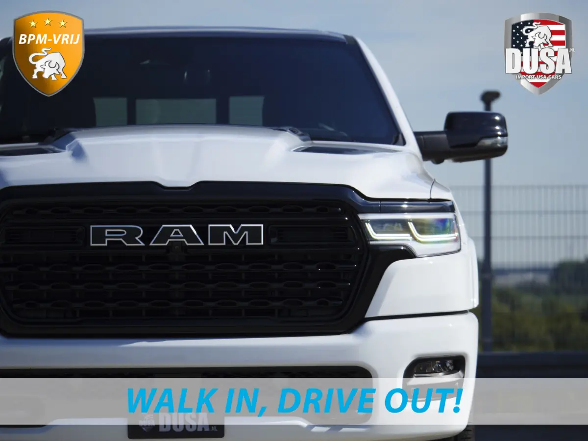 | 1500 | Limited | Night | 3.0L Twin-Turbo I6 | High Output | Passenger Display | 14,4 Touch Screen | Harman Kardon | RAMBOX Getoonde accessoires zijn verkrijgbaar tegen meerprijs