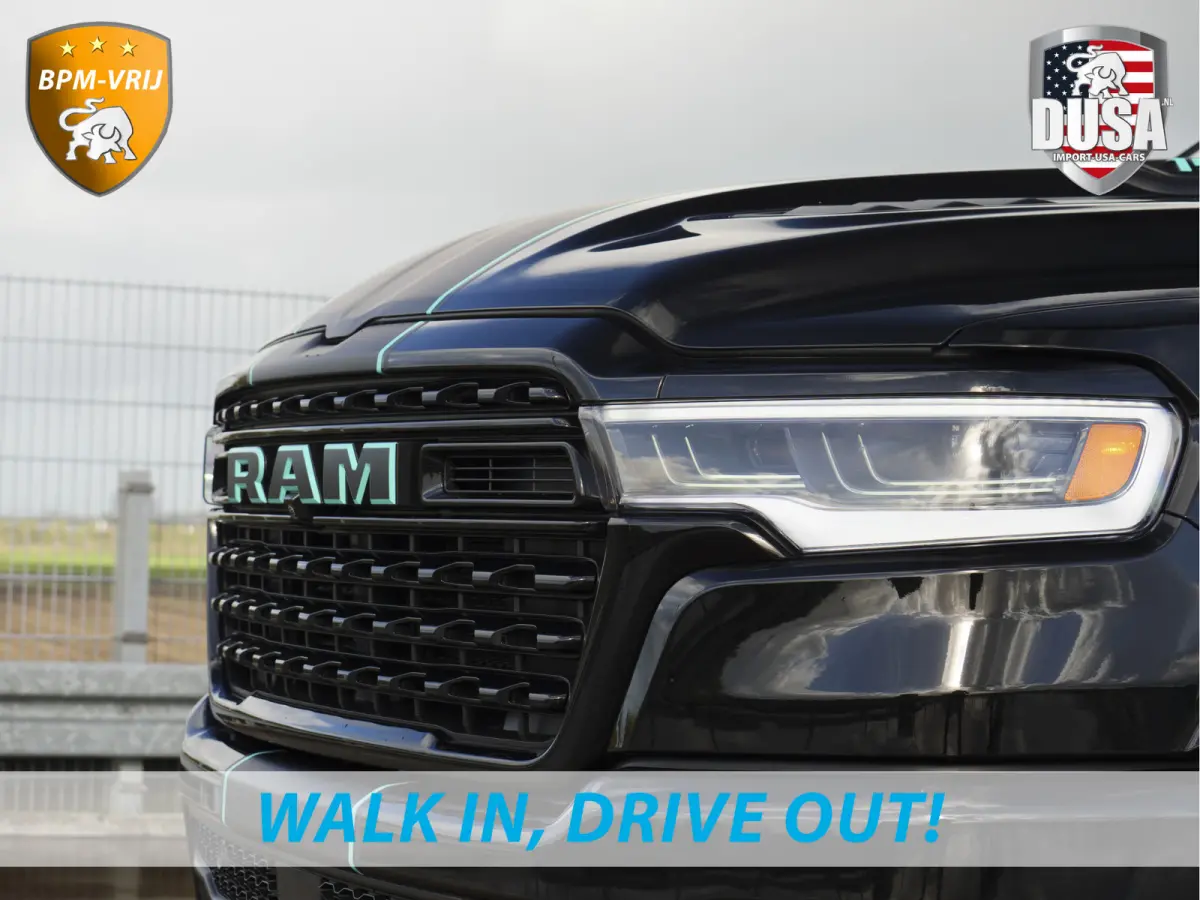 | 1500 | Limited | 3.0L Twin-Turbo I6 | High Output | BPM-VRIJ Passenger Display | 14,4 Touch Screen  | RAMBOX Getoonde accessoires zijn verkrijgbaar tegen meerprijs