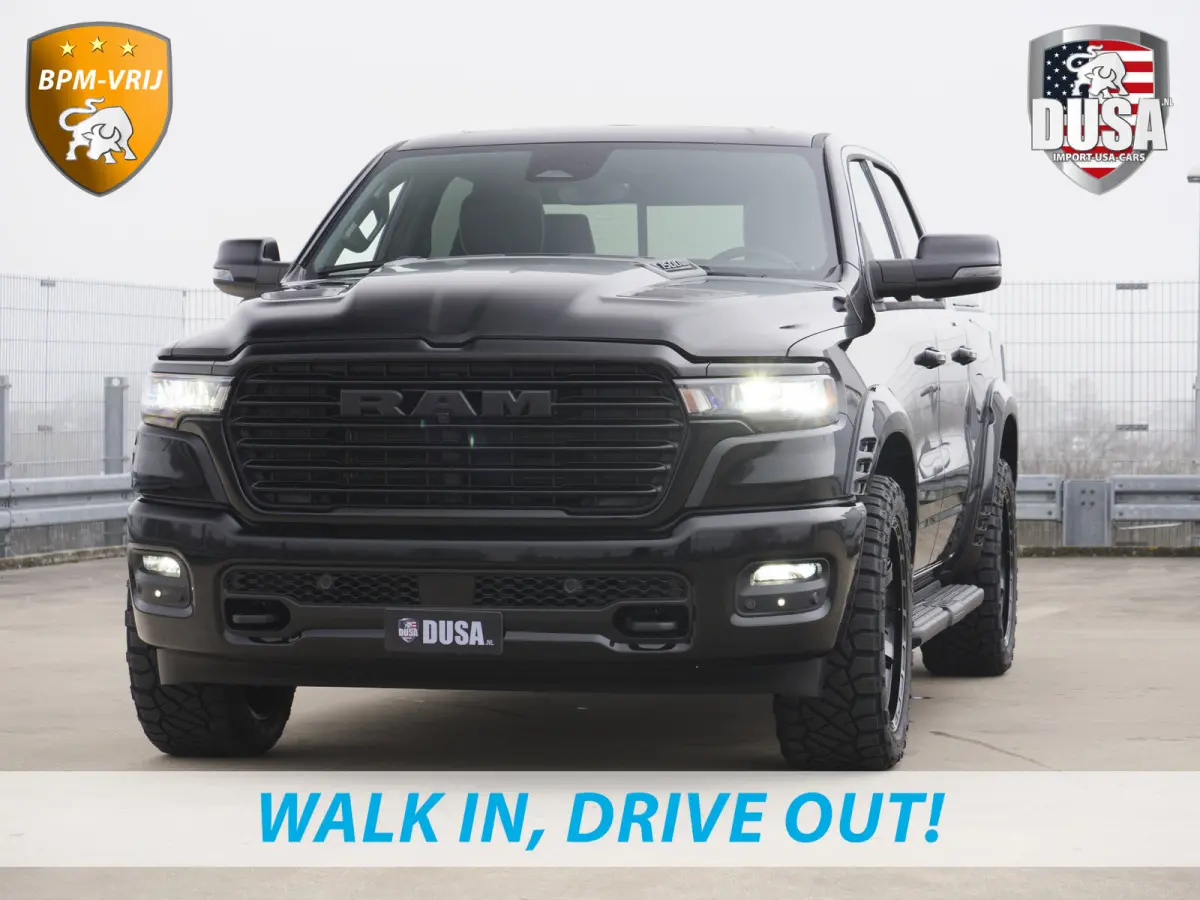 1500 | Laramie | Night | 3.0L I6 Hurricane | 4X4 | BPM-VRIJ | 14,4-inch Touchscreen | Passenger Display | Getoonde accessoires zijn verkrijgbaar tegen meerprijs