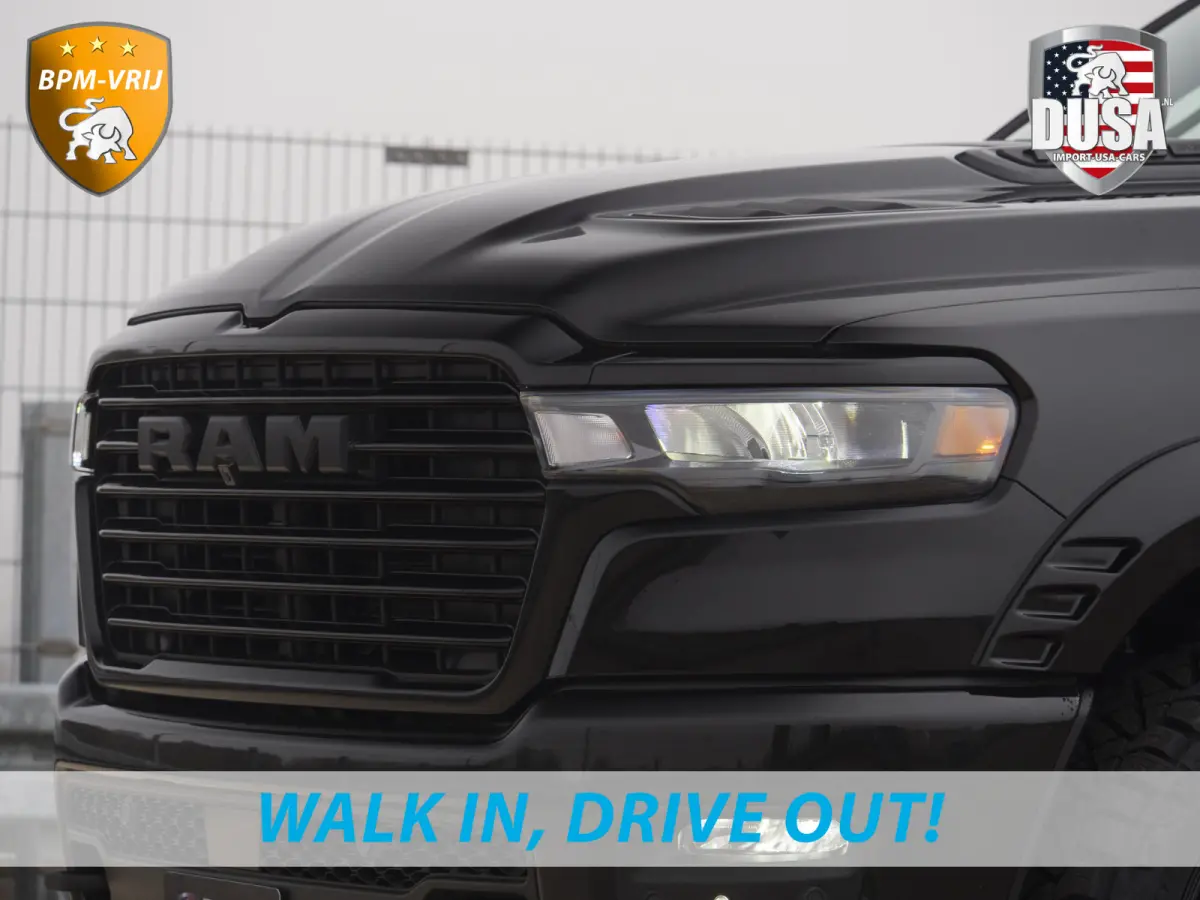 1500 | Laramie | Night | 3.0L I6 Hurricane | 4X4 | BPM-VRIJ | 14,4-inch Touchscreen | Passenger Display | Getoonde accessoires zijn verkrijgbaar tegen meerprijs