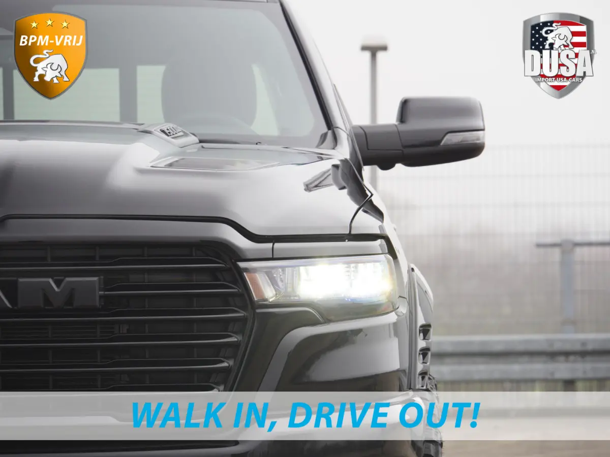 1500 | Laramie | Night | 3.0L I6 Hurricane | 4X4 | BPM-VRIJ | 14,4-inch Touchscreen | Passenger Display | Getoonde accessoires zijn verkrijgbaar tegen meerprijs