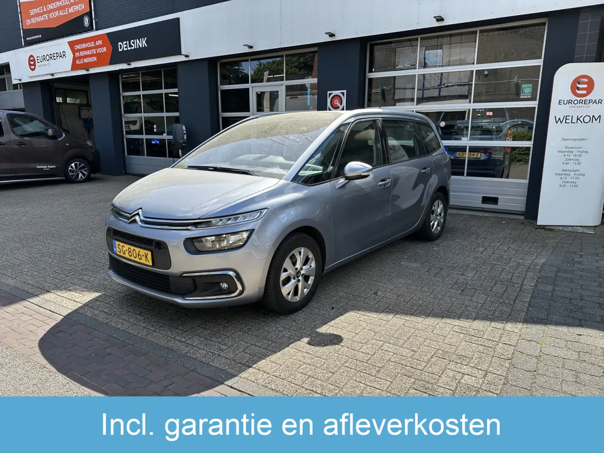 1.2 PureTech Business All-in Prijs Navi/Airco/Cruise/Park sens/Carplay/7Pers Eurorepar