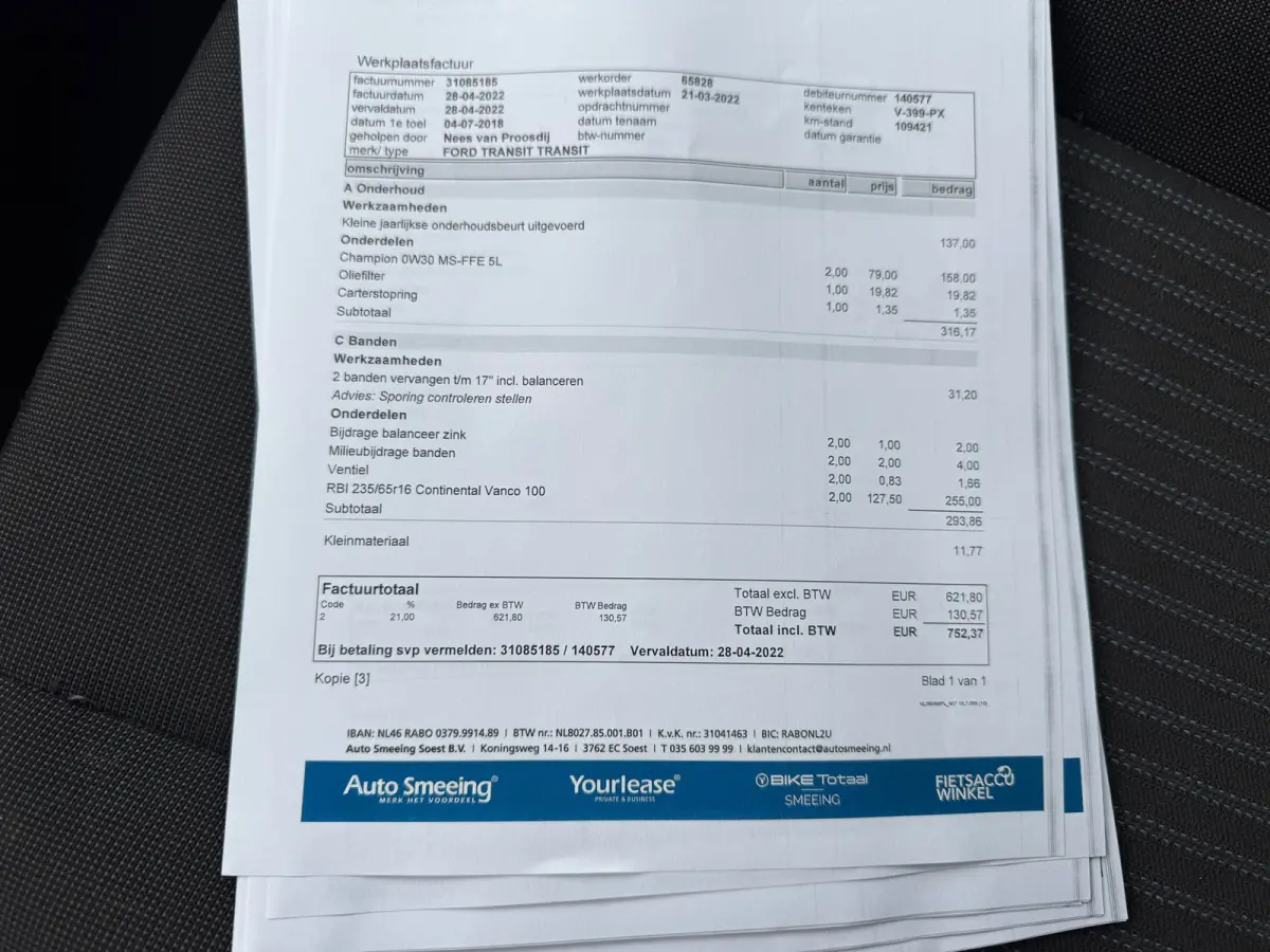 350 2.0 TDCI L4H4 Trend 100% Onderhouden Navigatie Airco