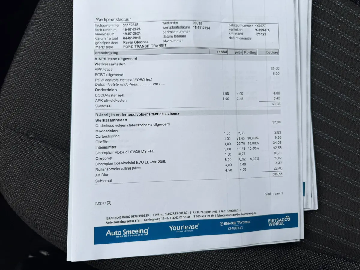 350 2.0 TDCI L4H4 Trend 100% Onderhouden Navigatie Airco