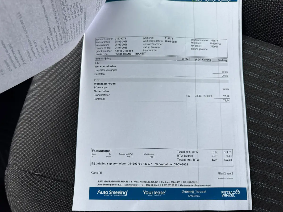 350 2.0 TDCI L4H4 Trend 100% Onderhouden Navigatie Airco