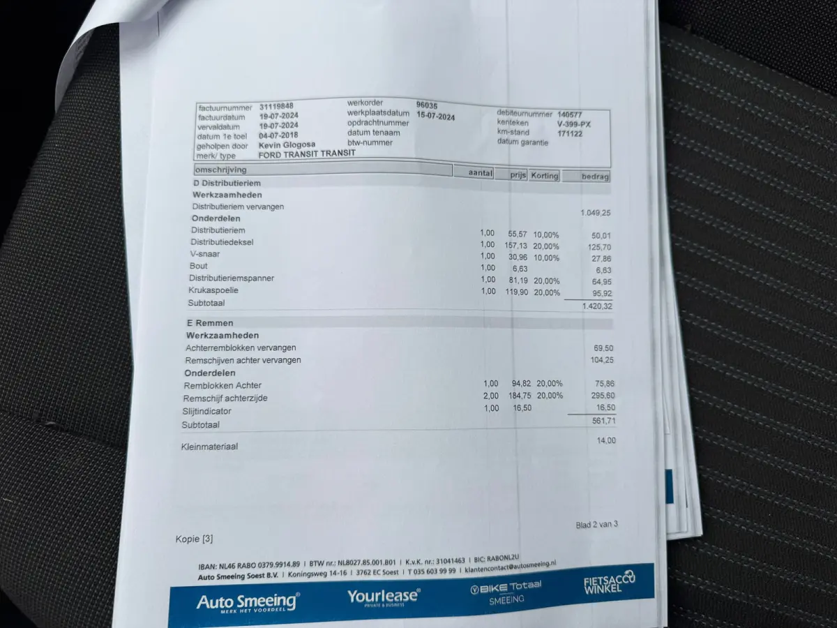 350 2.0 TDCI L4H4 Trend 100% Onderhouden Navigatie Airco
