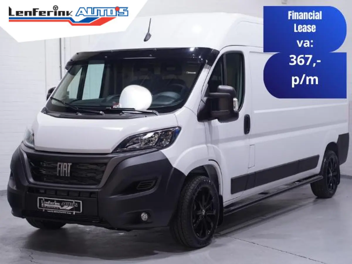 2.2 MultiJet 140 pk L3H2 Black&White Edition Airco Cruise Control, 18" LMV Zwart, Sidebars, Zonneklep, 3-Zits Nieuw