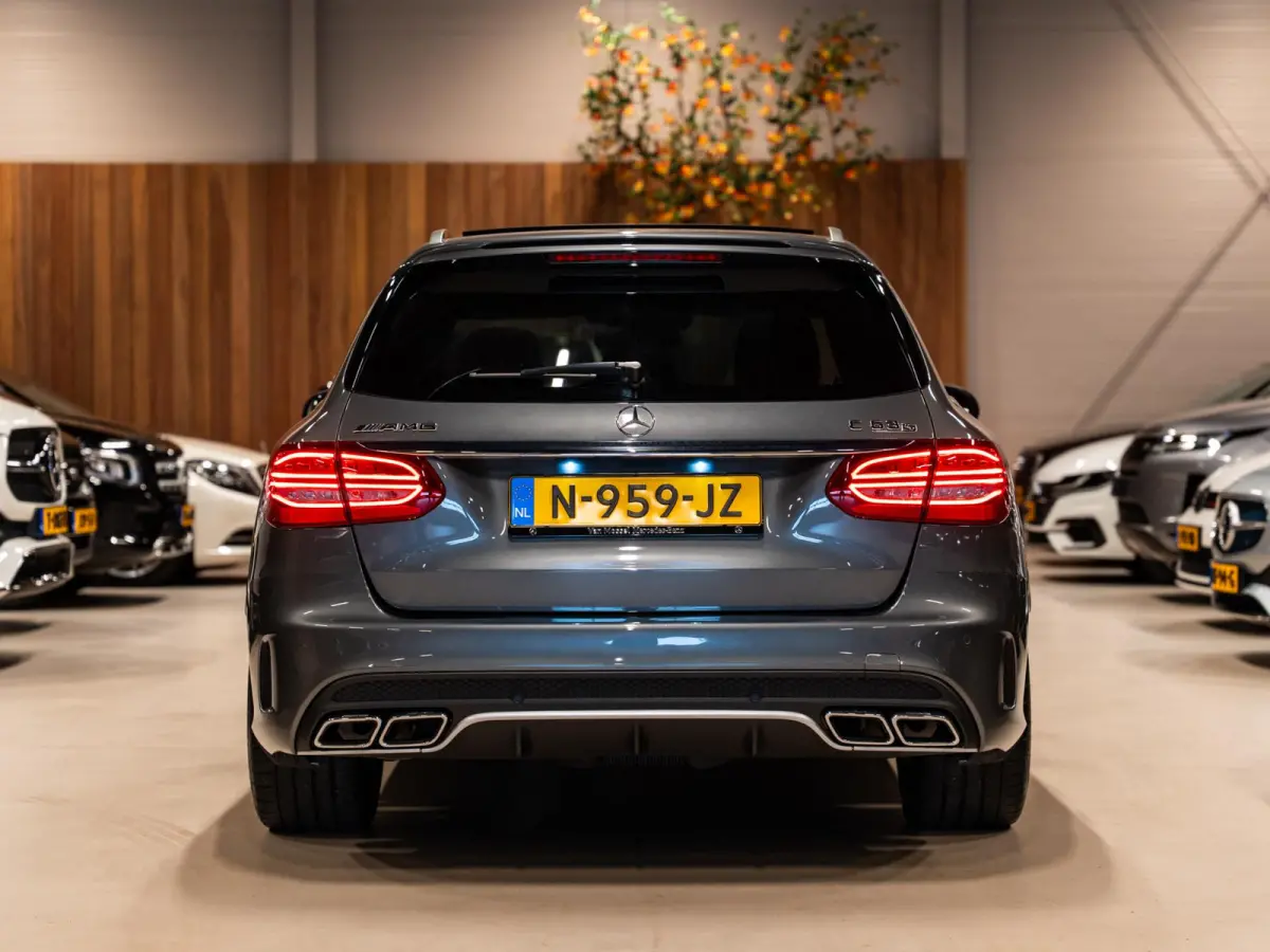 AMG C63 S 510PK, Stufe 2, Pano, 360 Camera, Command, Ambiënte Light, Cruise, PDC, Dealer Onderhouden