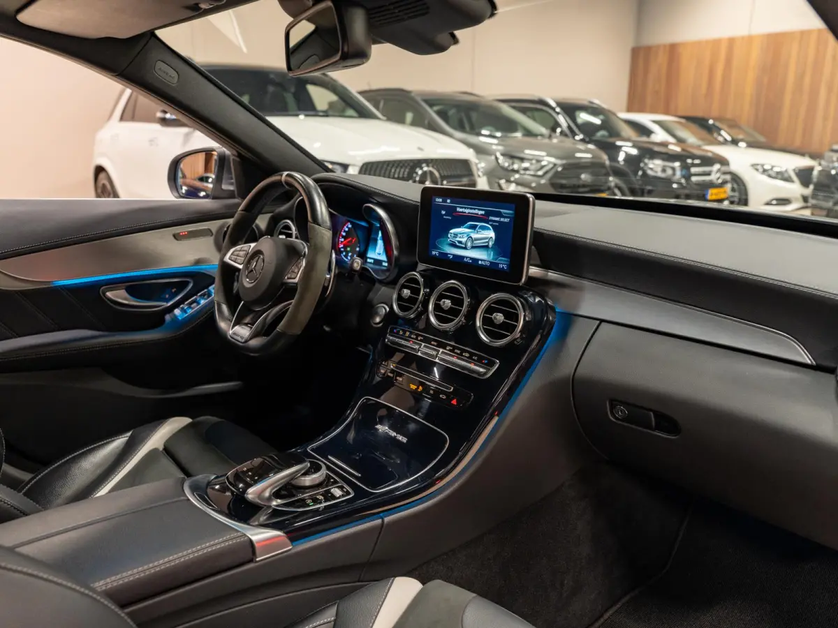 AMG C63 S 510PK, Stufe 2, Pano, 360 Camera, Command, Ambiënte Light, Cruise, PDC, Dealer Onderhouden