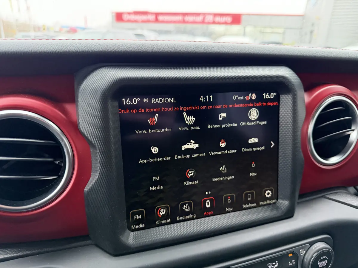 JEEP RUBICON 3.6L V6 5 Zitplaatsen Trekhaak Tonneau cover Carplay Leder LED BTW
