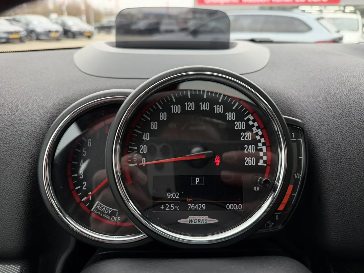 Mini 2.0 John Cooper Works ALL4 231 PK Chili Panoramadak Leer Harman-Kardon Elek Stoelverstelling Head-Up Display Led Achteruitrijcamera Keyless Entry Vol!