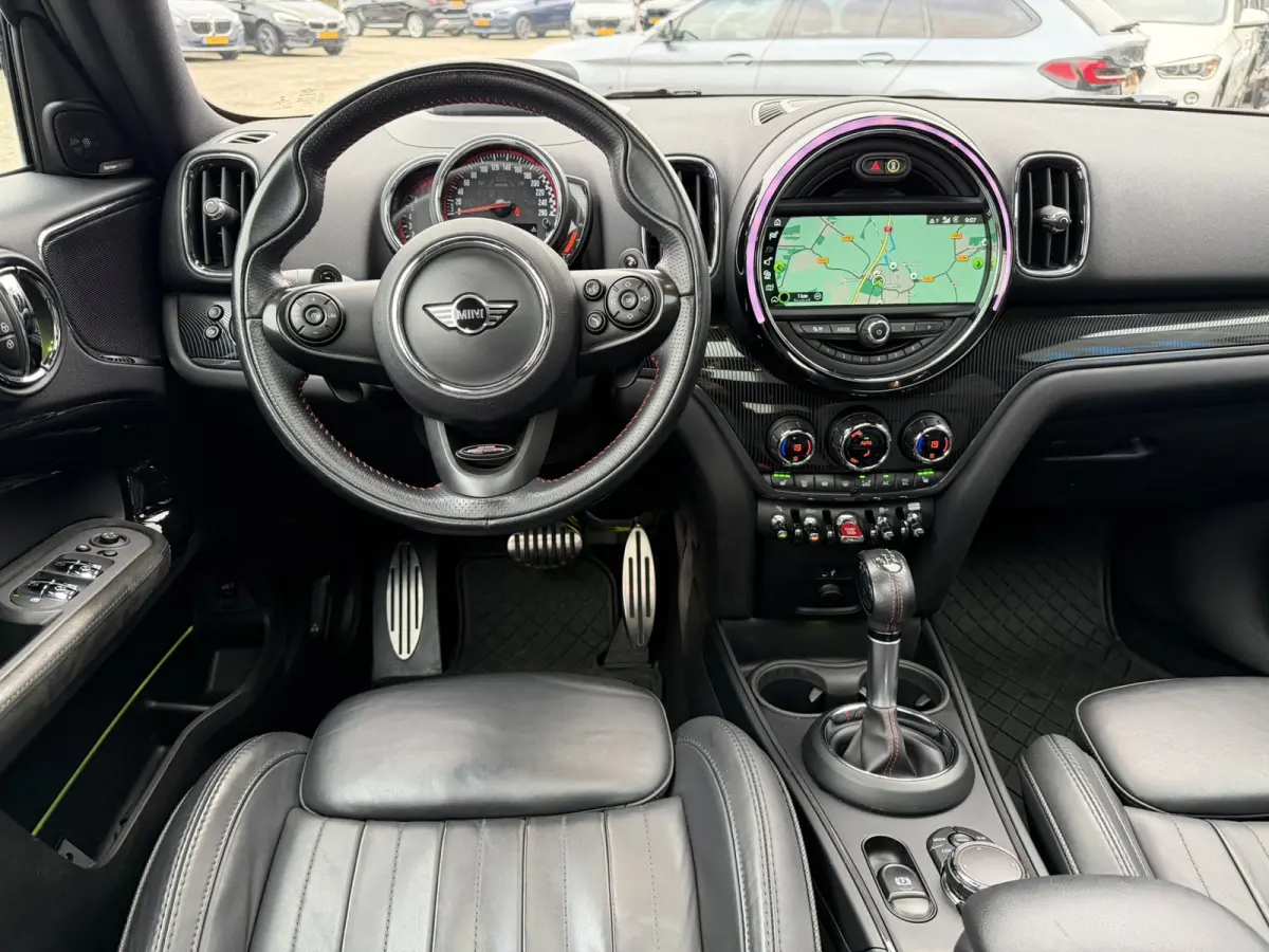 Mini 2.0 John Cooper Works ALL4 231 PK Chili Panoramadak Leer Harman-Kardon Elek Stoelverstelling Head-Up Display Led Achteruitrijcamera Keyless Entry Vol!