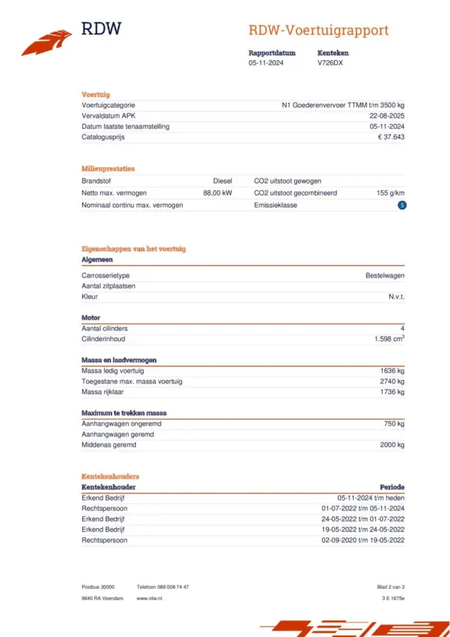 bestel 1.6 CDTI L1H1 Sport EcoFlex NIEUWE APK TOT 10-02-2027 lichte schade