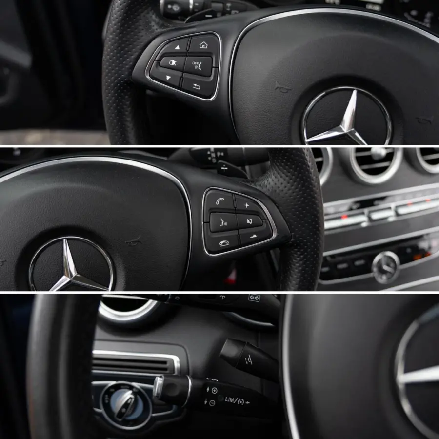 220 CDI 4Matic|Prestige AMG|Burmester|Trekhaak|Panoramadak|Leder|Stoel Ventilatie / Verwarming|Cavansite Blue|Volledig Onderhouden