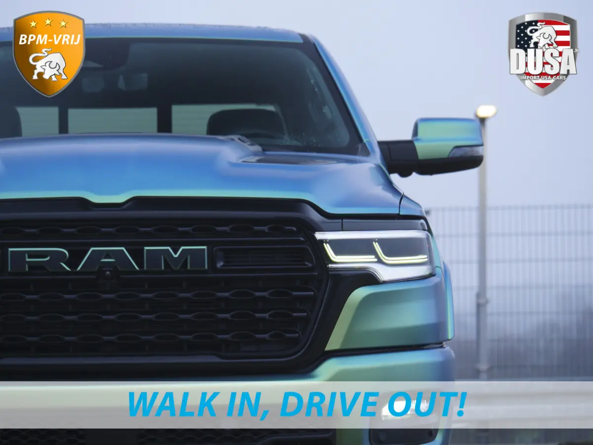 | 1500 | Limited | 3.0L Twin-Turbo I6 | High Output | BPM-VRIJ Arctic Borealis | 14,4'' U Connect | RAMBOX Getoonde accessoires zijn verkrijgbaar tegen meerprijs