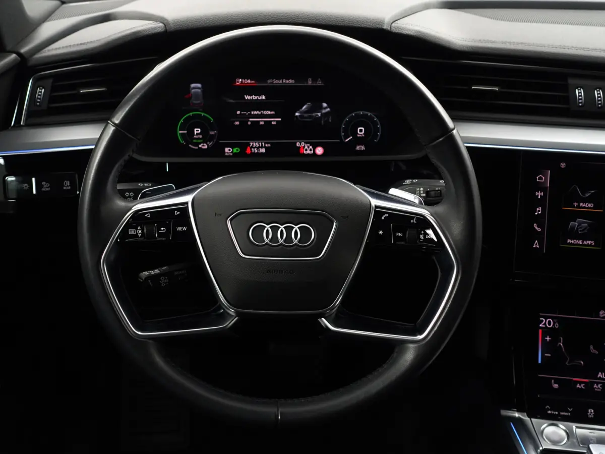 e-tron 55 Quattro Advanced Pro Line Plus 95 kWh- Bang Olufsen, Head Up, 360 Camera, Sfeerverlichting, Memory