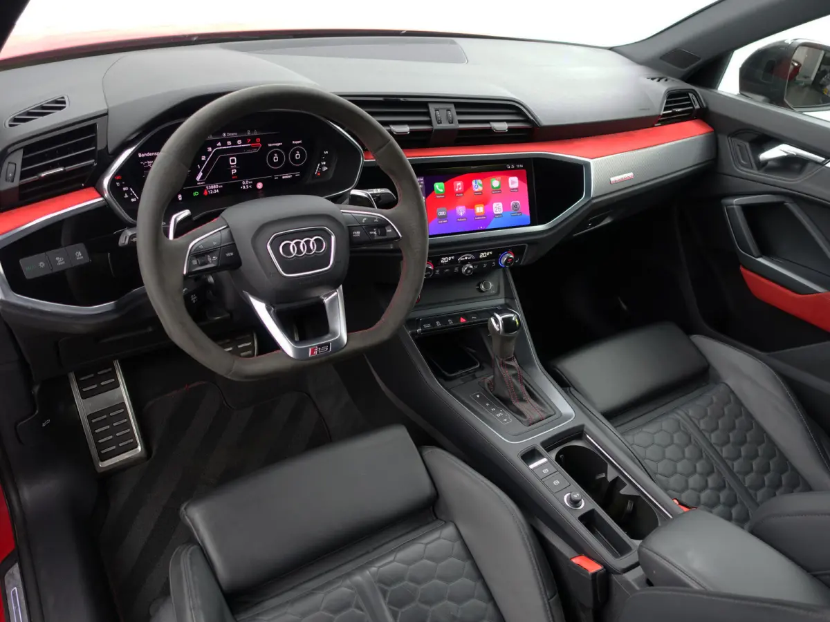 RSQ3 TFSI 400pk RS Dynamic+ Black Optic Aut- Carbon, Sfeerverlichting, Xenon Led Matrix, Keyless, Alcantara Afwerking, Ada Cruise