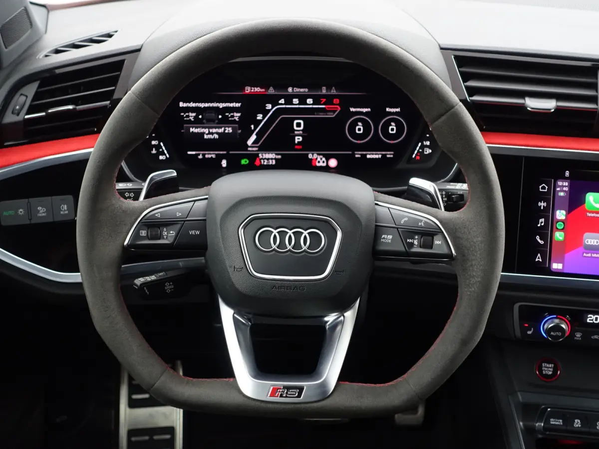 RSQ3 TFSI 400pk RS Dynamic+ Black Optic Aut- Carbon, Sfeerverlichting, Xenon Led Matrix, Keyless, Alcantara Afwerking, Ada Cruise