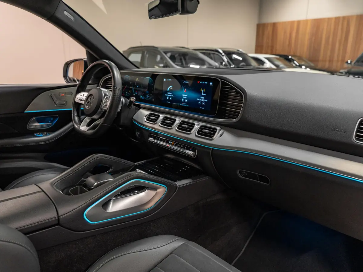 350 e 4MATIC Premium Plus AMG Line, Pano, Night Pakket, Burmester, 360 Cam, Luchtvering, Ambiënte Light