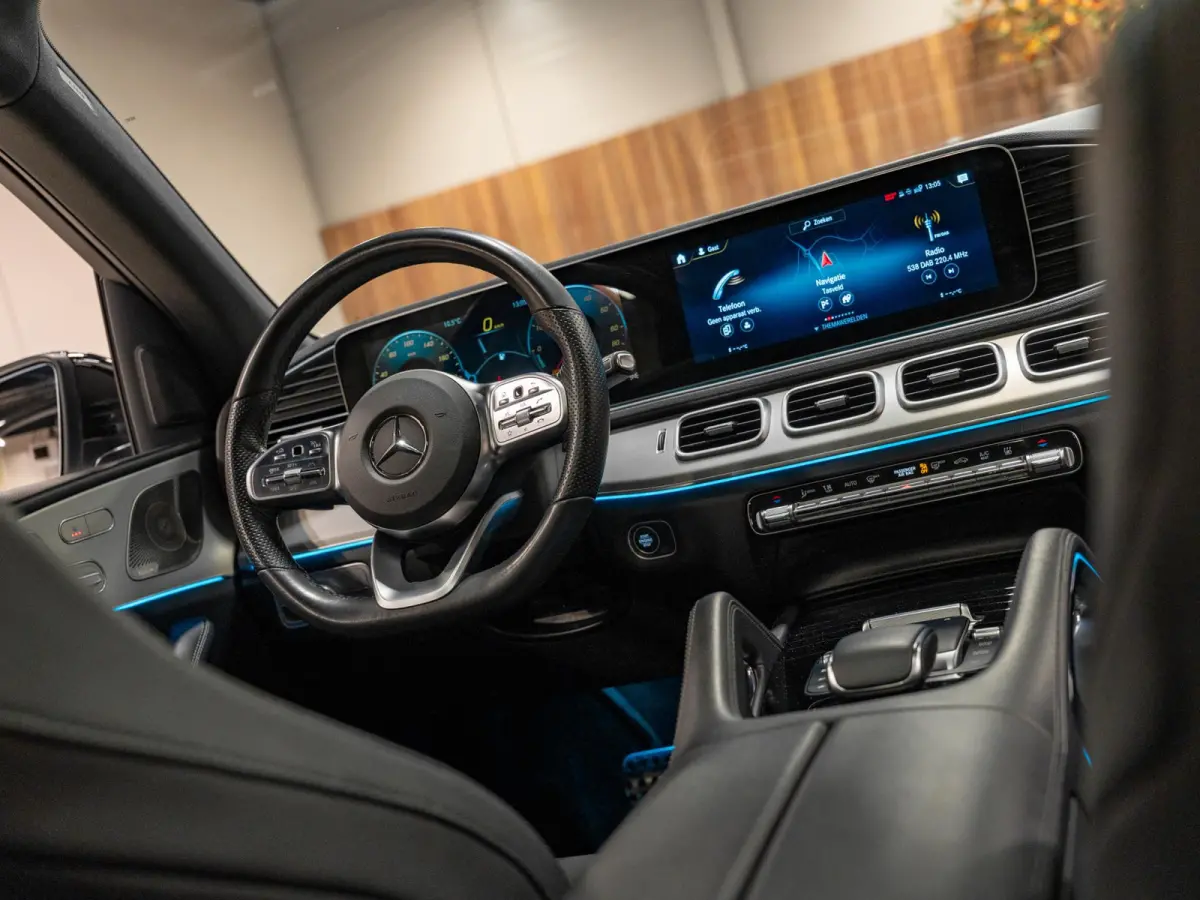 350 e 4MATIC Premium Plus AMG Line, Pano, Night Pakket, Burmester, 360 Cam, Luchtvering, Ambiënte Light