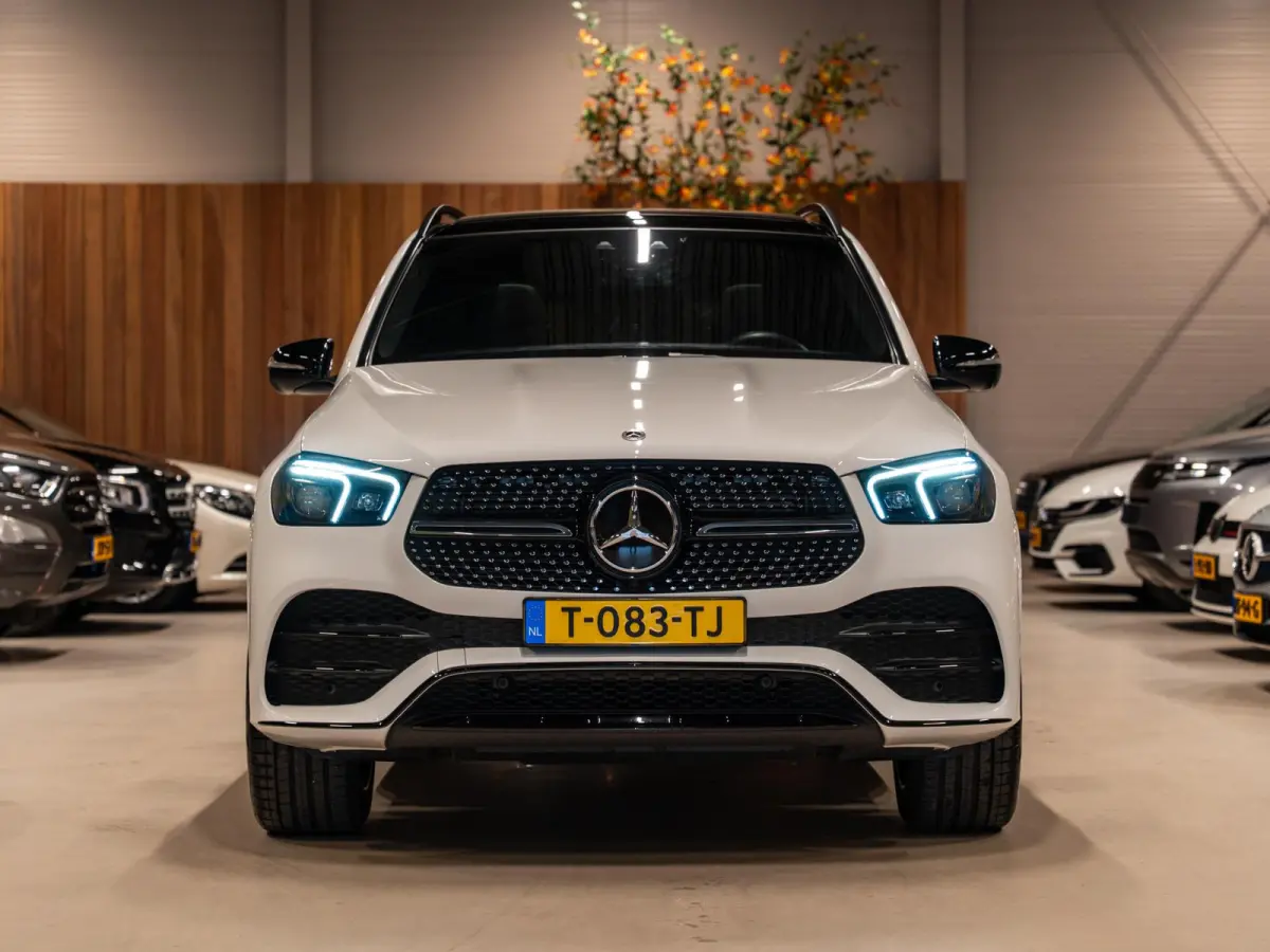 350 e 4MATIC Premium Plus AMG Line, Pano, Night Pakket, Burmester, 360 Cam, Luchtvering, Ambiënte Light