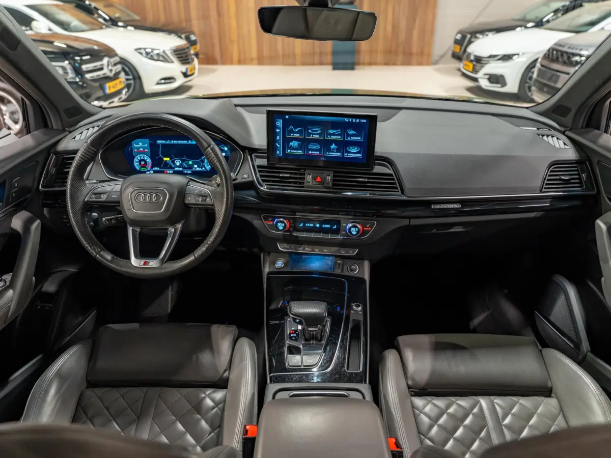 50 TFSI e S-Line Competition, Matrix Led, B&O, Luchtvering, Black Optik, Hud, ACC, 360 Cam, Volledig Onderhouden