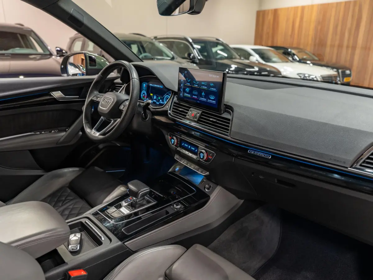 50 TFSI e S-Line Competition, Matrix Led, B&O, Luchtvering, Black Optik, Hud, ACC, 360 Cam, Volledig Onderhouden