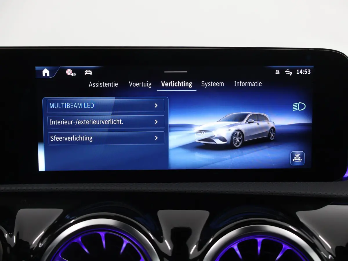 180 Business Solution AMG | Panoramaschuifdak | Premium Plus | Nightpakket | 19"Multispaak AMG velgen | Stoelverwarming |  360° camera | Head-up display |