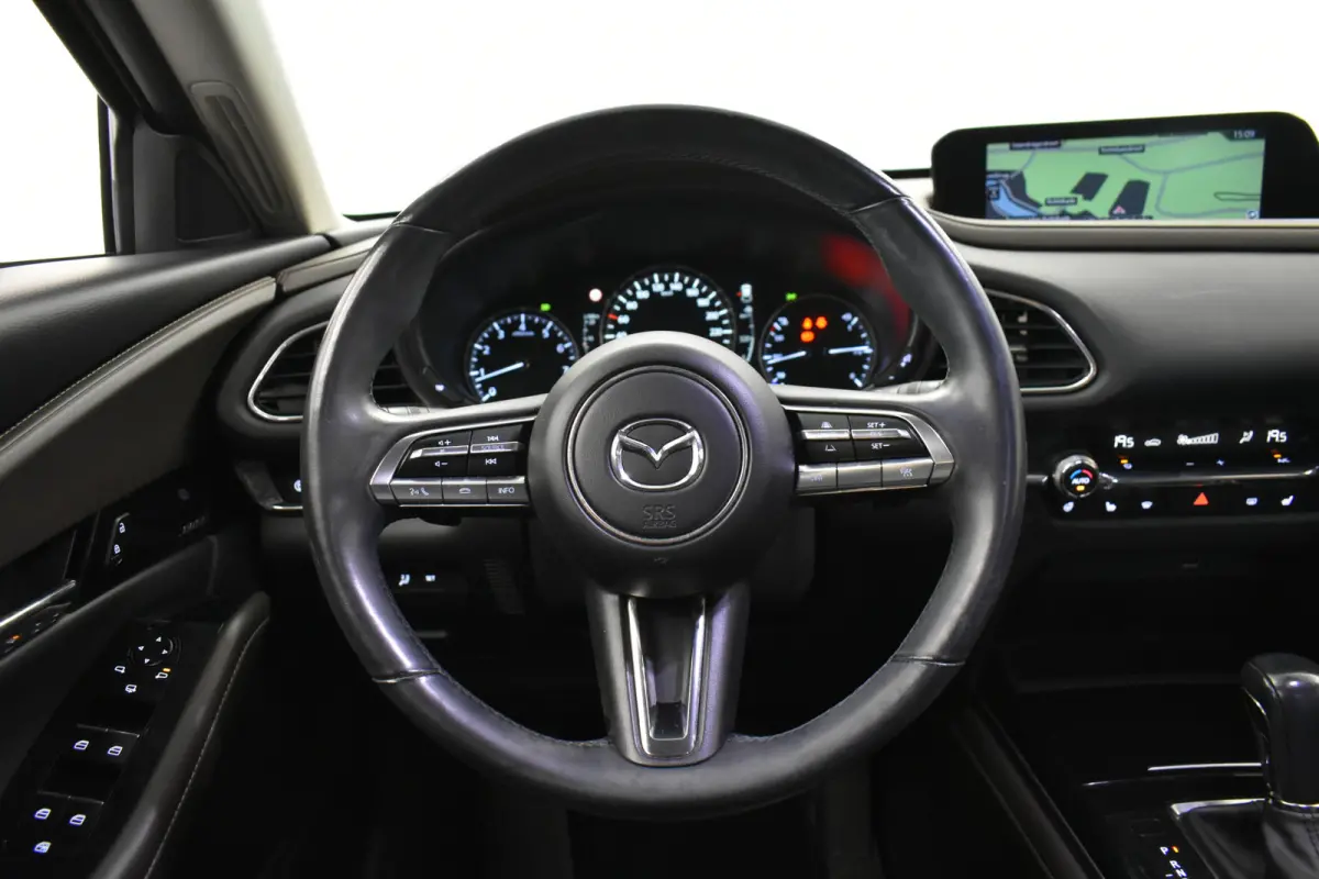 2.0 e-SkyActiv-X M Hybrid Luxury Cam Leer EL aKlep + Stoelen Navi Dhoek Detectie