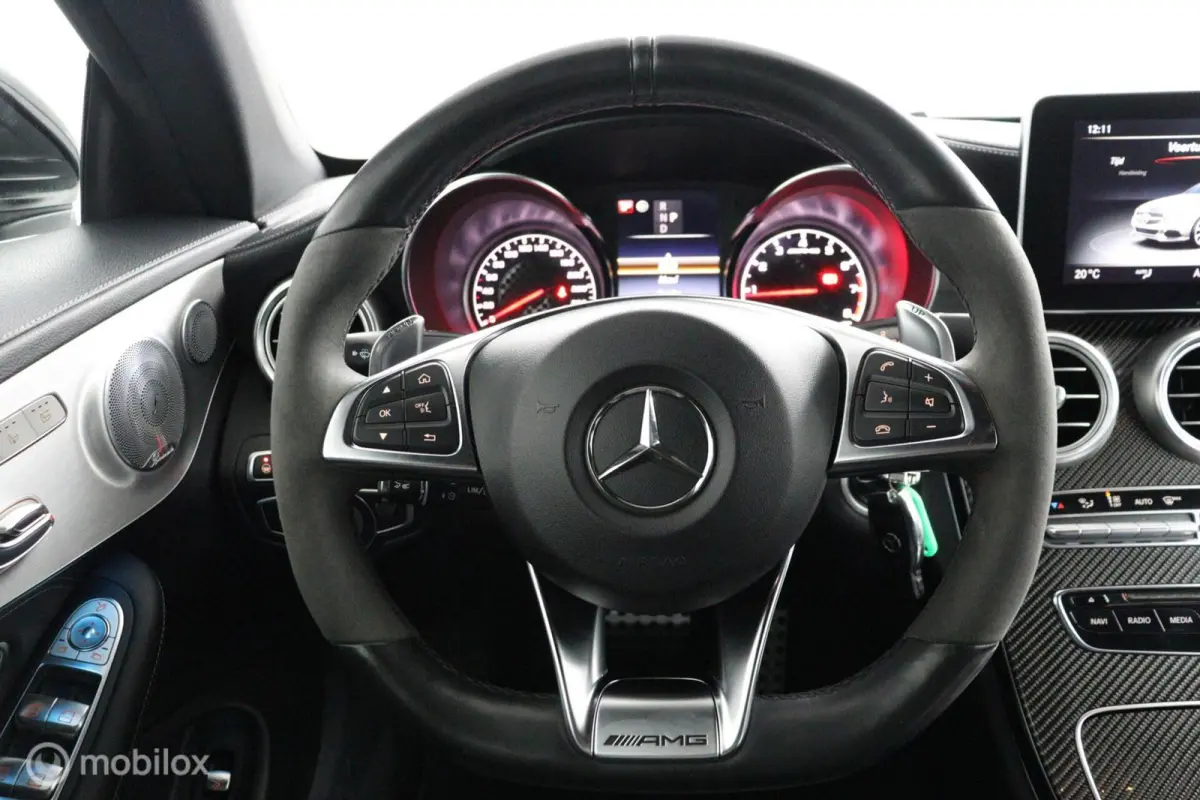 AMG 43 4MATIC 367Pk Aut-9 | full-option | Zwart-leder | Stoelverw./koeling | Sportuitlaat | parelmoer wit metallic |Carbon inleg |elec. stoelen met geheugen| Burmester Audio | DEALER-STAAT