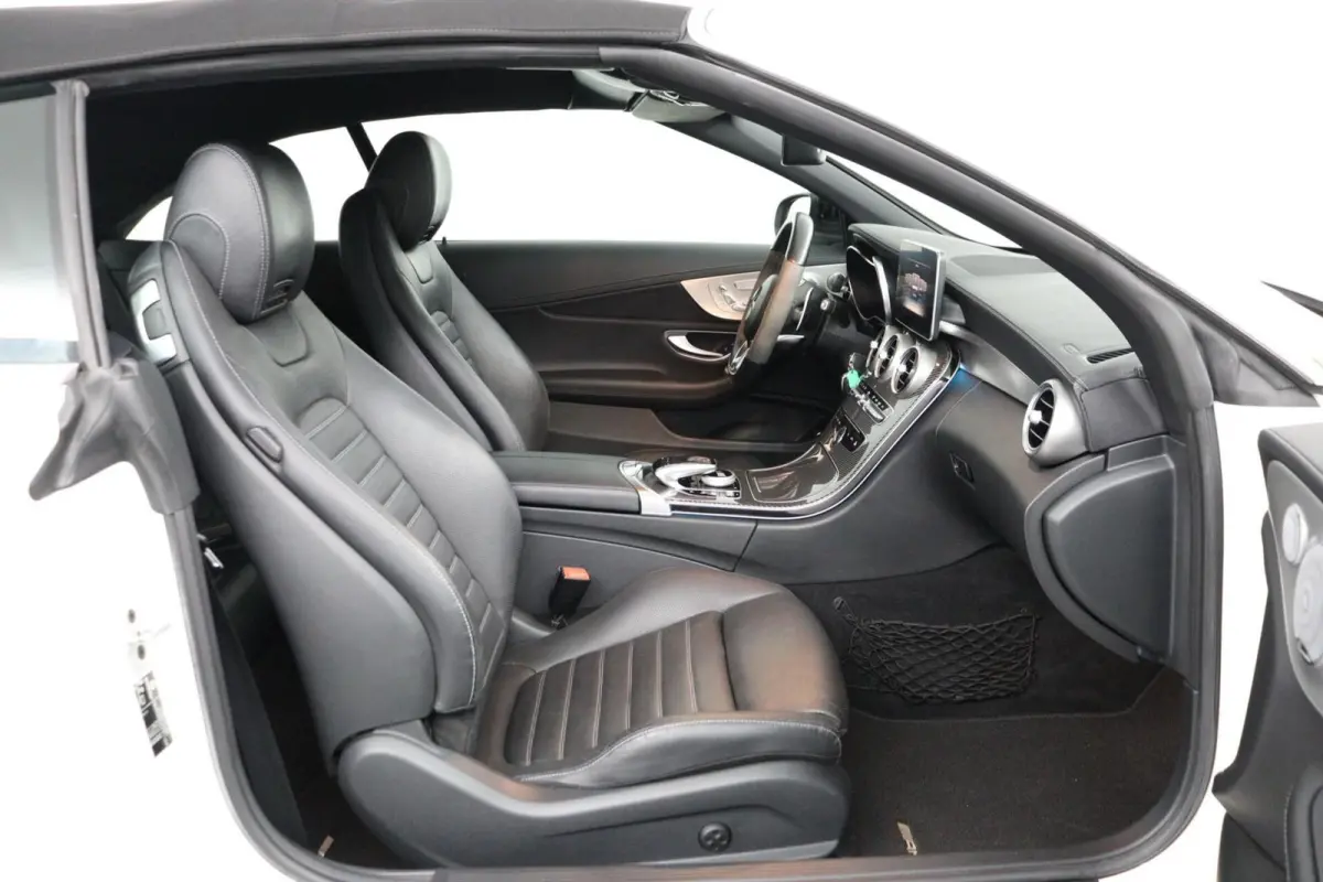 AMG 43 4MATIC 367Pk Aut-9 | full-option | Zwart-leder | Stoelverw./koeling | Sportuitlaat | parelmoer wit metallic |Carbon inleg |elec. stoelen met geheugen| Burmester Audio | DEALER-STAAT