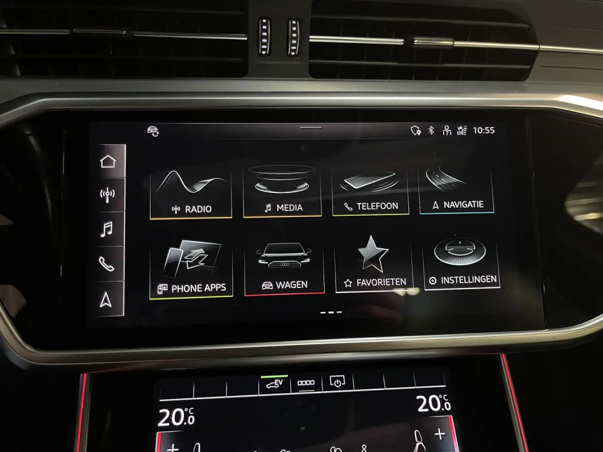 55 TFSI e quattro Pro Line S Competition 20"/RS stoelen leder + memory/Panoramadak/Trekhaak/B&O audio/Stoel + stuurverwarming/Adaptieve cruise/Keyless/Camera/Matrix LED