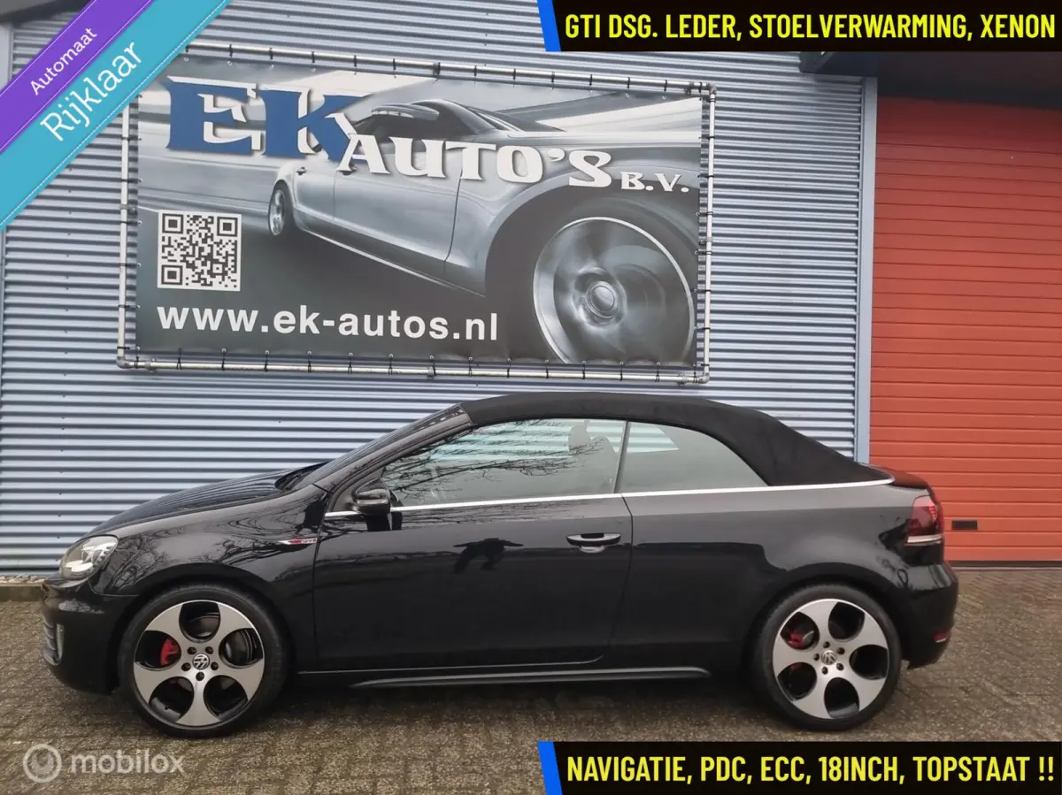 2.0 GTI DSG. Vol leer, Bi-Xenon, LED, Keurig
