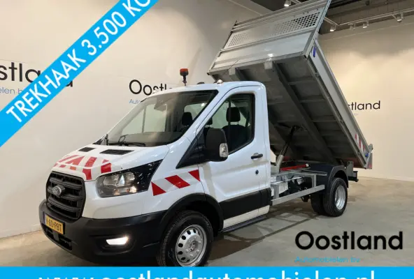 2.0 TDCI L2 Trend 170 PK DL RWD Kipper / Tipper / Open Laadbak / Euro 6 / Trekhaak 3.500 KG / Airco / Camera / 3-Zits / 22.100 KM !!