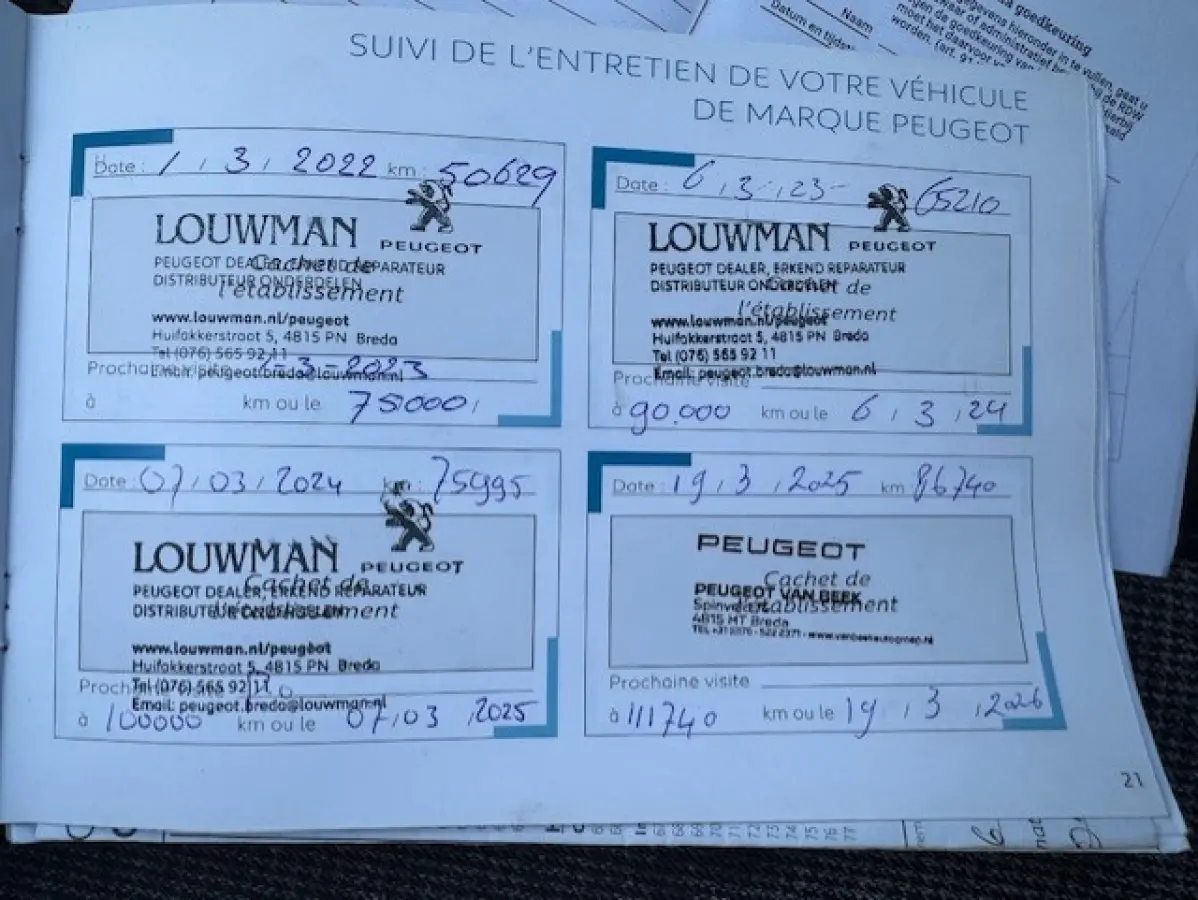1.2 GT Line - Nieuwe DB riem-Dealer onderhouden