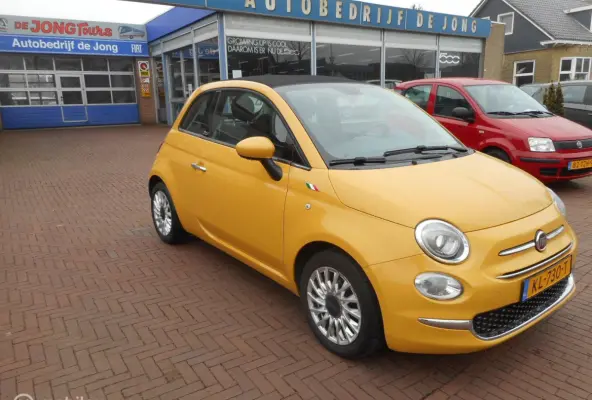 500Cabrio TwinAir Turbo 80 Lounge NAVI+LEER+SPORTSTOELEN+DAB+RESERVEWIEL