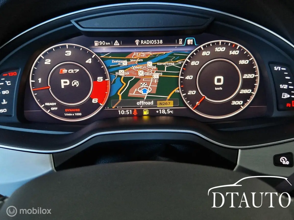 Audi SQ7 4.0 Audi SQ7 4.0 TDI Quattro Pro Line + Led Virtual Cockpit Grijs Kenteken